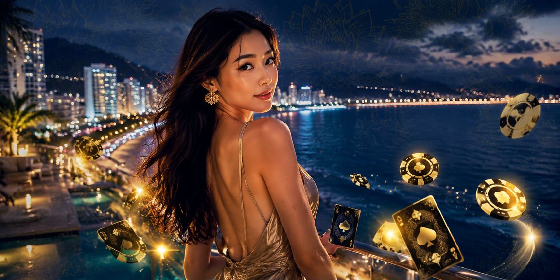 Người chơi cá cược thể thao trên điện thoại tại bãi biển Đà Nẵng buổi tối